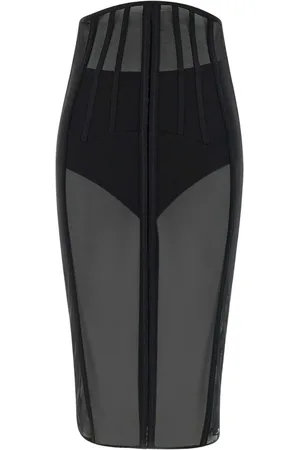Elisabetta Franchi Events tulle midi skirt
