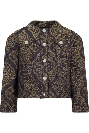 Etro Cotton-linen cropped jacket