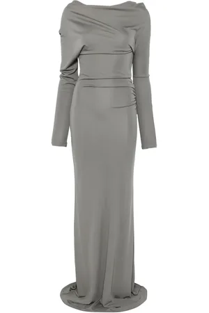 AYA MUSE One-shoulder draped maxi dress