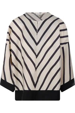By Malene Birger Cicie chevron-print blouse
