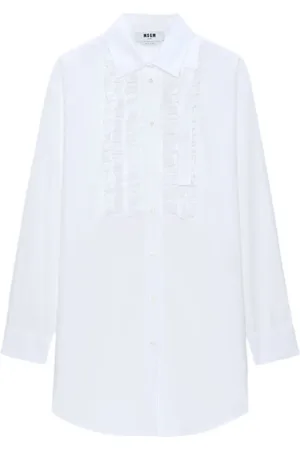 Msgm Ruffled cotton dress
