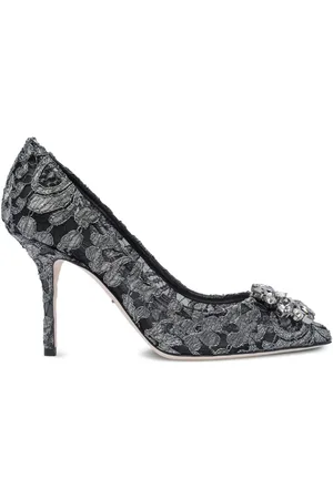 Dolce & Gabbana Rainbow Lace 90mm brooch-detail pumps