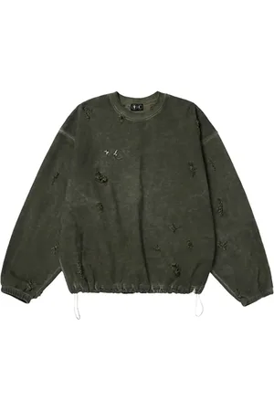 THUG CLUB Distressed-effect sweatshirt