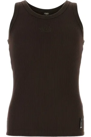 Fendi Ribbed tank top