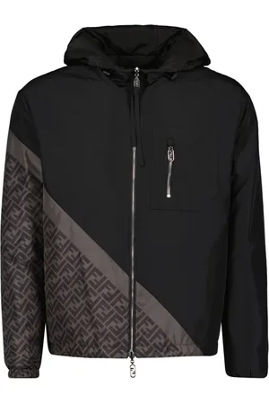Fendi FF-print hooded windbreaker