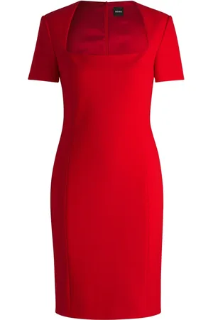 HUGO BOSS Short-sleeve midi dress