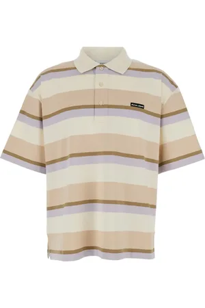 Maison Kitsuné Striped polo shirt