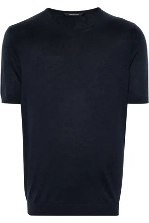 TAGLIATORE Josh fine-knit silk T-shirt