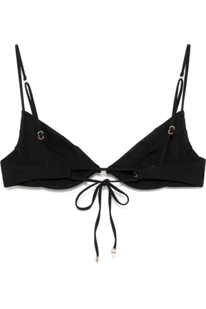 Kiki de Montparnasse Lace-up demi bikini top