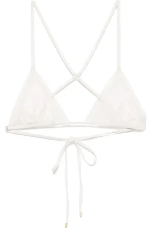 Kiki de Montparnasse Lace inset string bikini top