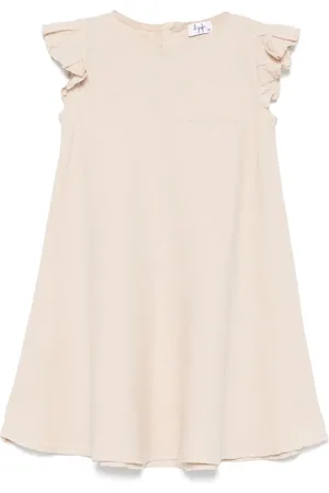 Il gufo Linen ruffled dress