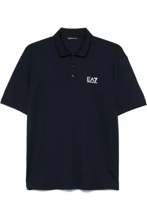 EA7 Logo-print polo shirt