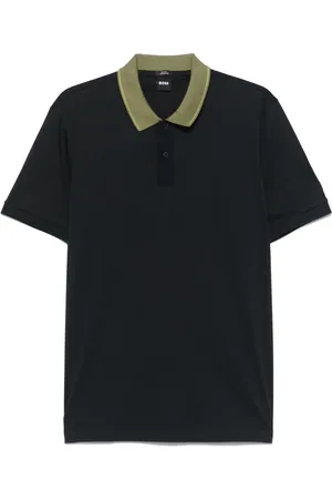 HUGO BOSS Contrast-collar polo shirt