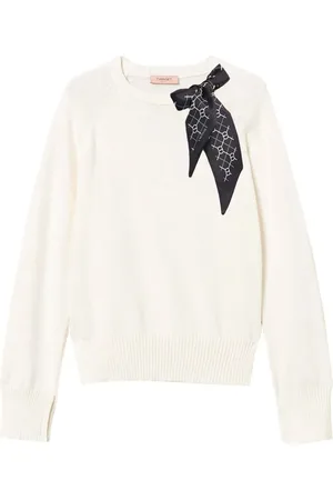 Twin-Set Scarf-detail sweater