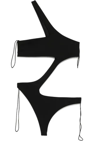 Kiki de Montparnasse La Sirene one-shoulder asymmetrical one piece