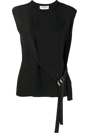 Iceberg Panelled buckled-strap tank top