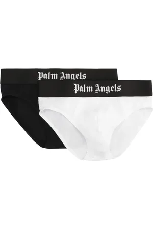 Palm Angels Logo-waistband briefs (pack of two)