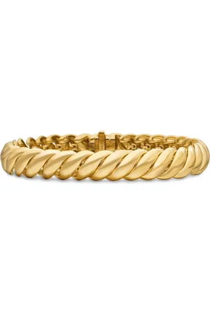 David Yurman 18kt yellow Sculpted Cable bracelet (8.5mm)