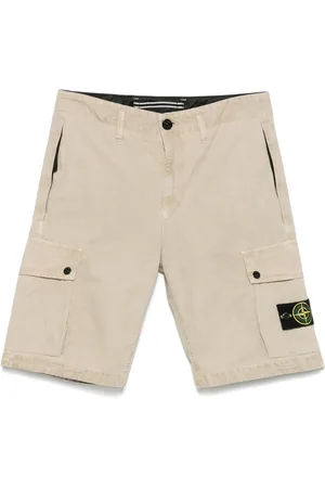 Stone Island Canvas cotton cargo shorts