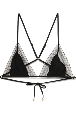 Kiki de Montparnasse Lace inset string bikini top