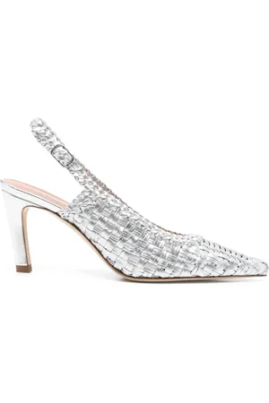 LELLA BALDI 75mm interwoven pumps