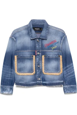 Dsquared2 Fringed denim jacket