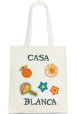 Casablanca Large Crochet tote bag