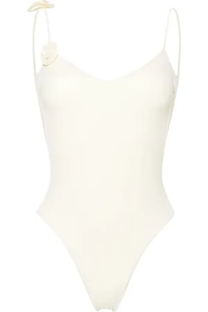 LA REVECHE Ashar floral-appliqu?? swimsuit