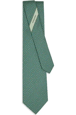 Salvatore Ferragamo Square Gancini print tie
