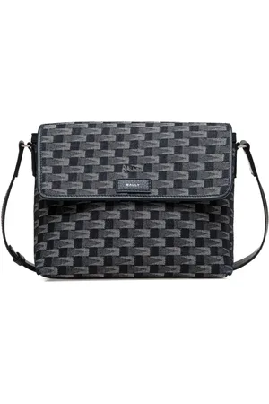 Bally Pennant-jacquard messenger bag
