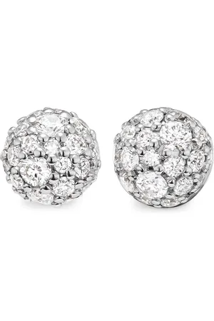 David Yurman 18kt yellow gold Petite Pavé diamond stud earrings (4.5mm)