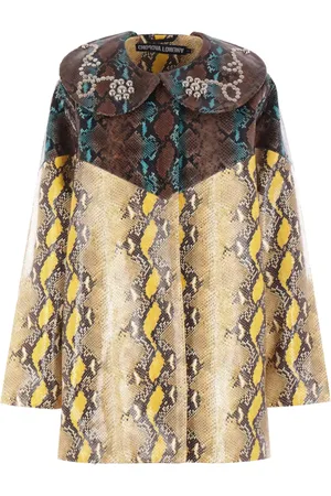 Chopova Lowena Belle snake-print oversized jacket