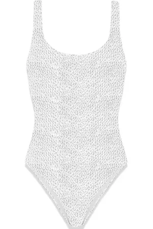 MC2 SAINT BARTH Logo-patch swimsuit