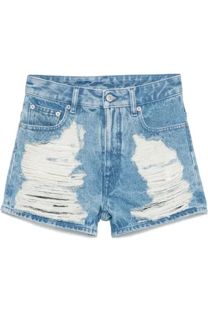 Maison Margiela Ripped denim shorts