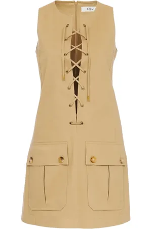 Chloé Lace-up mini dress