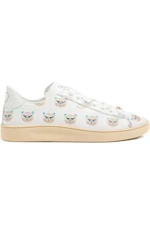 VALENTINO GARAVANI ROYCO SNEAKER IN NAPPA CALFSKIN WITH LE CHAT DE LA MAISON MOTIF