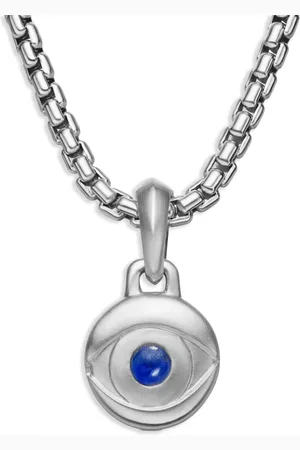 David Yurman Sterling Evil Eye lapis lazuli amulet (14.5mm)