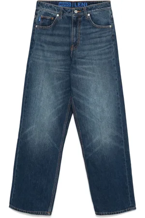 HUGO BOSS Logo-patch jeans