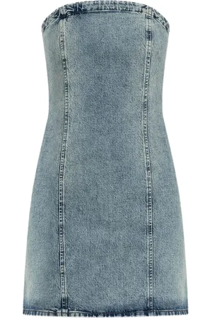 Gestuz Nielle denim strapless dress