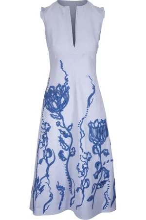 Dorothee Schumacher Floral-embroidered midi dress