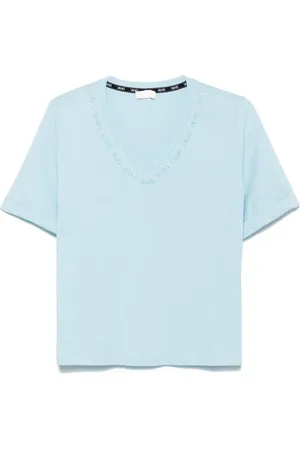 Liu Jo Crystal-logo T-shirt