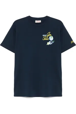 MC2 SAINT BARTH Gin tonic-print cotton T-shirt