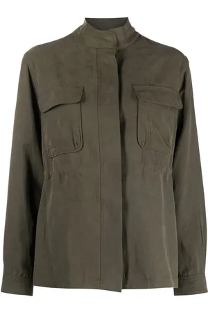 Woolrich Concealed-fastening fitted jacket