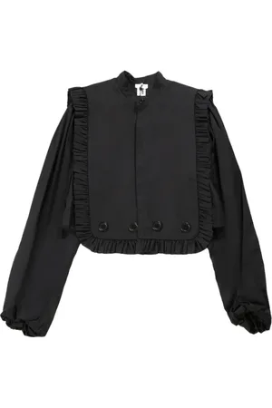 NOIR KEI NINOMIYA Ruffle-detail cropped blouse
