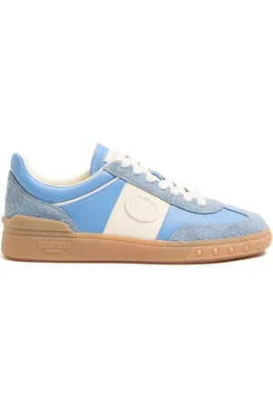 VALENTINO GARAVANI UPVILLAGE SNEAKER IN CRUST LEATHER WITH NAPPA CALFSKIN LEATHER BAND