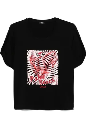 Liu Jo Rhinestone-embellished printed T-shirt