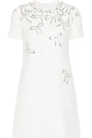 VALENTINO GARAVANI Crystal-embellished mini dress