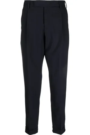 PT Torino Virgin wool-blend cropped trousers