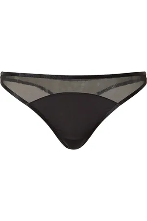 Twin-Set Sheer-detail thong