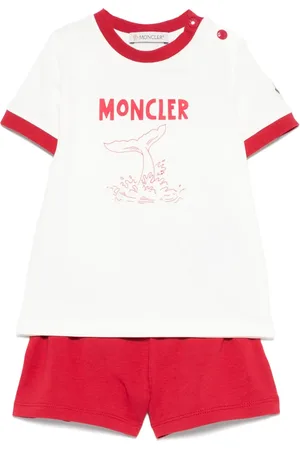 Moncler Logo-print shorts set